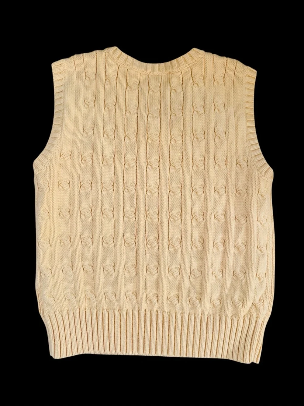 Ralph Lauren sleeveless cable